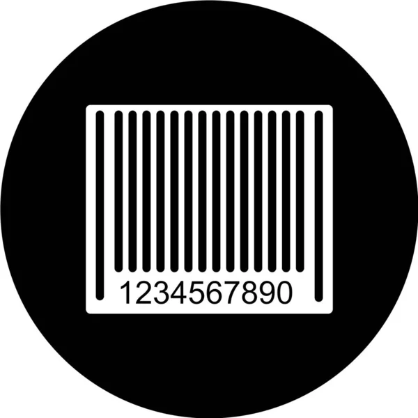 Barcode Etikett Isoliert Auf Weißem Hintergrund — Stockvektor