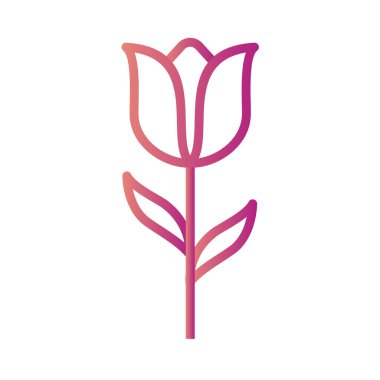 çiçek web simgesi vektör illüstrasyonu 