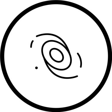 Siyah beyaz çizgi film simgesinin vektör çizimi