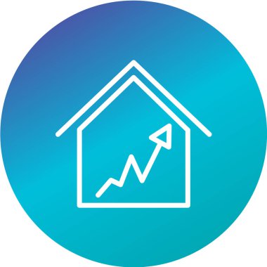 Emlak simgesi vektör illüstrasyonu