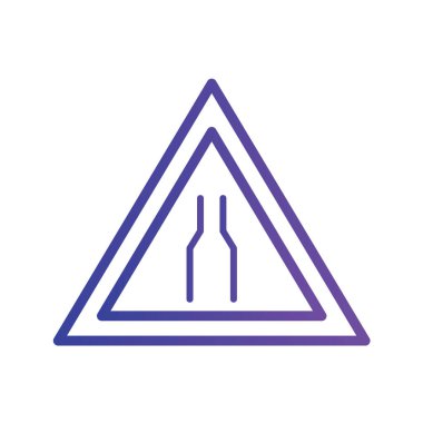 Yol simgesi, vektör illüstrasyonu