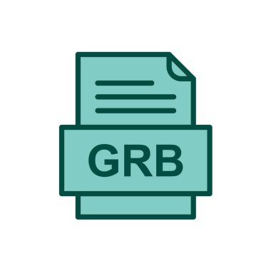 dosya biçimi simgesi, vektör illüstrasyonu