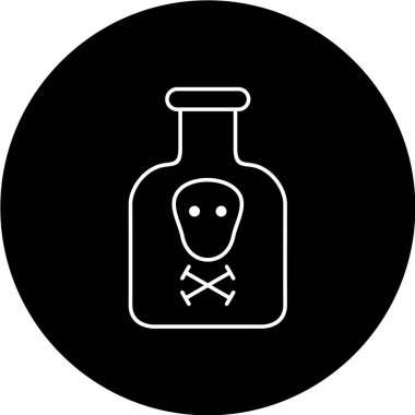 Bir laboratuvar simgesinin vektör illüstrasyonu