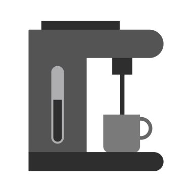 Kahve Üreticisi Simgesi Moda Tarzı İzole Arkaplan