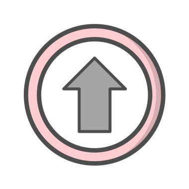 Yol simgesi, vektör illüstrasyonu