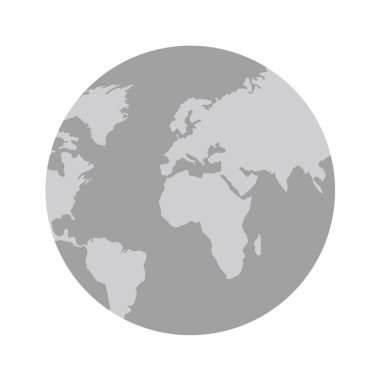 Bir dünya haritasının vektör illüstrasyonu