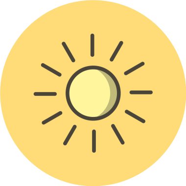 yaz düz vektör simgesi