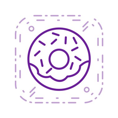  Gıda ve içecek Web ikonu vektör illüstrasyonu