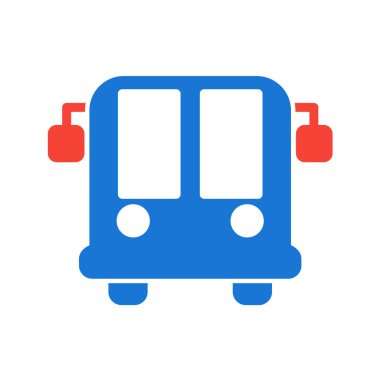 Otobüs simgesi. düz dizayn biçimi 10