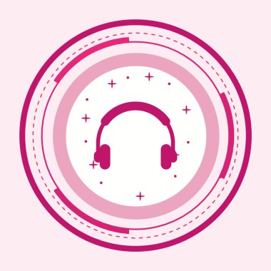 Kulaklık Simgesi Moda Biçimli Ayrı Arkaplan