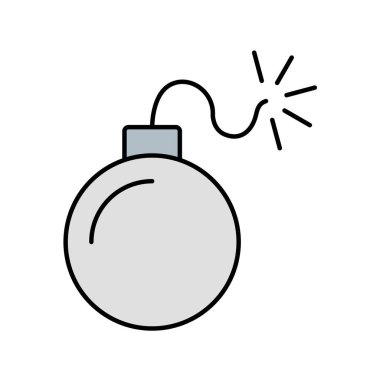 Bomba simgesi vektör illüstrasyonu