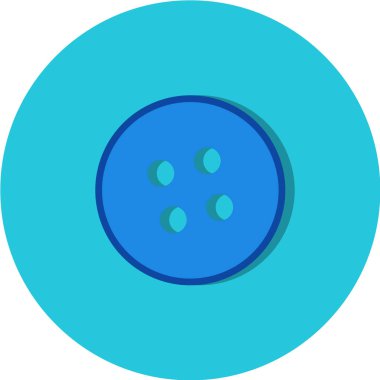 Beyaz arkaplanda düğme simgesi