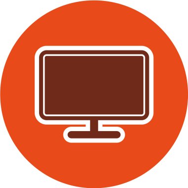 bilgisayar simgesi vektörü beyaz arkaplanda izole edildi