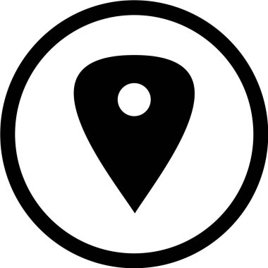 Harita işaretleyici simgesi, vektör illüstrasyonu