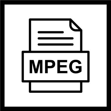 dosya biçimi simgesi, vektör illüstrasyonu