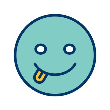 Moda Biçimli Emoji Simgesi İzole Arkaplan 