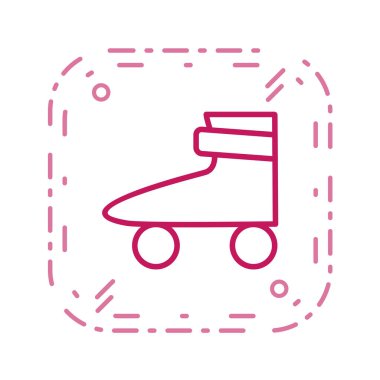 Bebek arabası ikonu. ağ için bebek arabası vektör işaretinin çizgi film çizimi