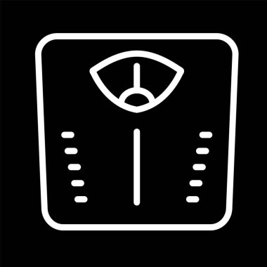 Moda Biçimli Ayrı Arkaplanda Ağırlık Makinesi Simgesi