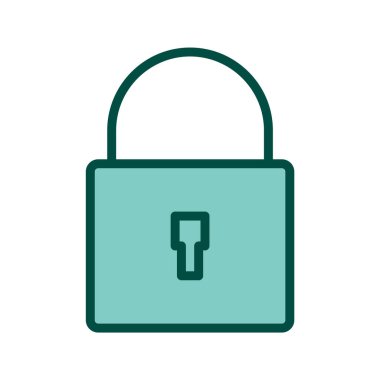 Moda Biçimli Güvenlik Simgesi İzole Arkaplan