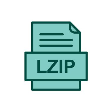 dosya biçimi simgesi, vektör illüstrasyonu