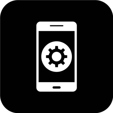 dişli düz vektör simgesi