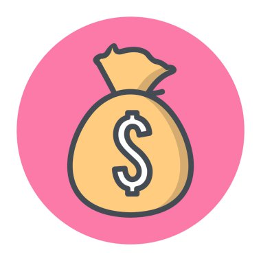  Moda Biçiminde Çuval Simgesi İzole Arkaplan