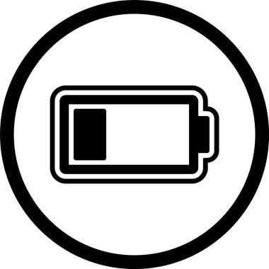 Düşük Batarya Simgesi Moda Tarzı İzole Arkaplan