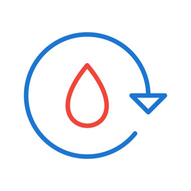 Su Geri Dönüşüm Simgesi Moda Biçiminde İzole Arkaplan