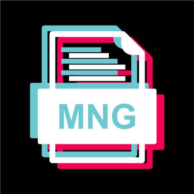 dosya biçimi simgesi, vektör illüstrasyonu