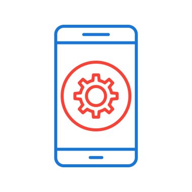 Mobil Uygulama Simgesi Moda Biçimi İzole Arkaplanda Ayarlanıyor