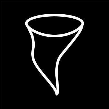 Tek izole çizgi simgesinin vektör illüstrasyonu