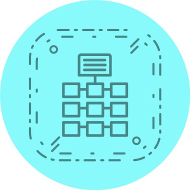 Ağ simgesinin modern tasarımının vektör illüstrasyonu