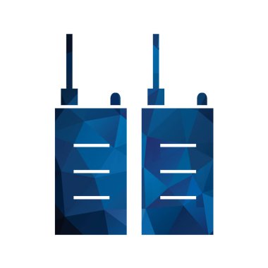 Walkie talkie simge vektör çizim