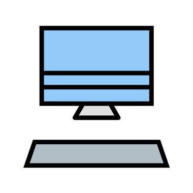 bilgisayar simgesi vektör illüstrasyonu