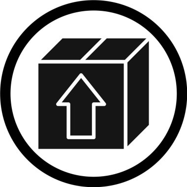 Paketli bir kutunun vektör illüstrasyonu