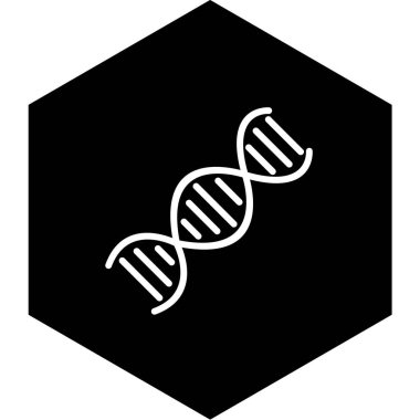 DNA ikonu, vektör illüstrasyonu. düz tasarım biçimi