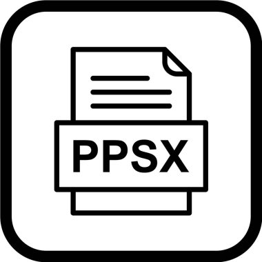 ppsx biçim simgesi vektör illüstrasyonuName
