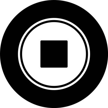 Moda Biçimli Ayırılmış Arkaplanda Simgeyi Durdur