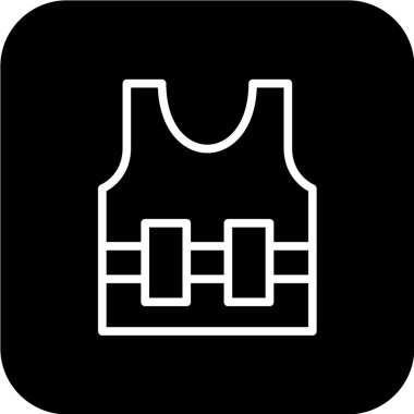 balıkçı ceketi simgesi, vektör illüstrasyonu