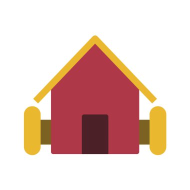 Emlak simgesi vektör illüstrasyonu 