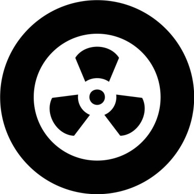 Radyoaktif simgenin vektör çizimi