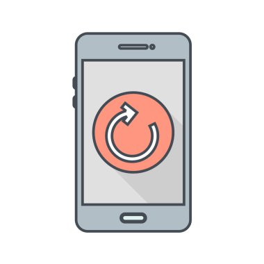 Mobil Uygulamalar konsept vektör çizimi beyaz arkaplan üzerinde 