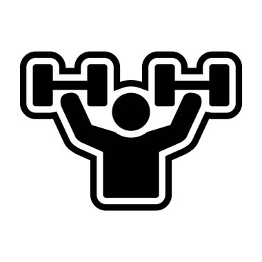 Moda Biçiminde Egzersiz Simgesi İzole Arkaplan