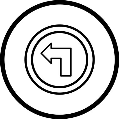 Yol simgesi, vektör illüstrasyonu