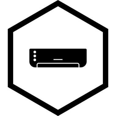 Moda Biçimli AC Simgesi İzole Arkaplan