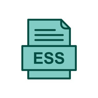 dosya biçimi simgesi, vektör illüstrasyonu