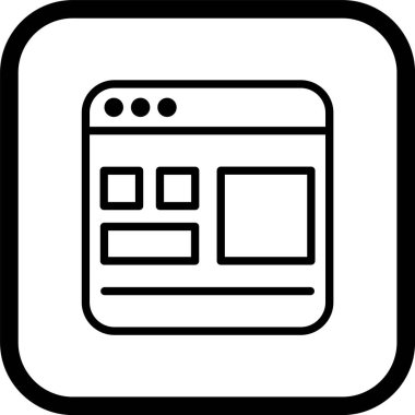 Şablon Simgesi Tarzı İzole Arkaplan