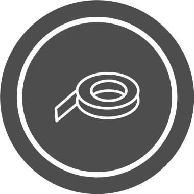 Teyp Simgesi Moda Biçiminde İzole Arkaplan 