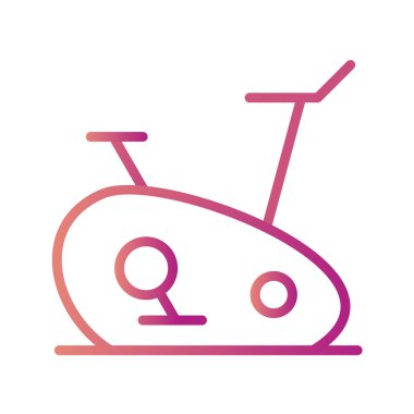 Düz renkli bisiklet simgesi. vektör illüstrasyonu