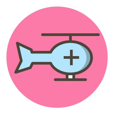 tıbbi düz simge, vektör iilüstrasyonu